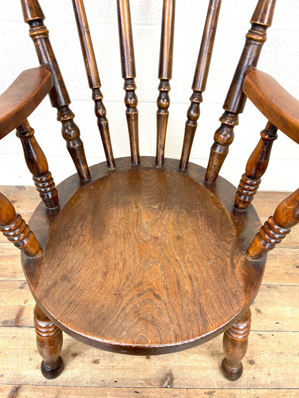 Antique Fireside Penny Armchair View V