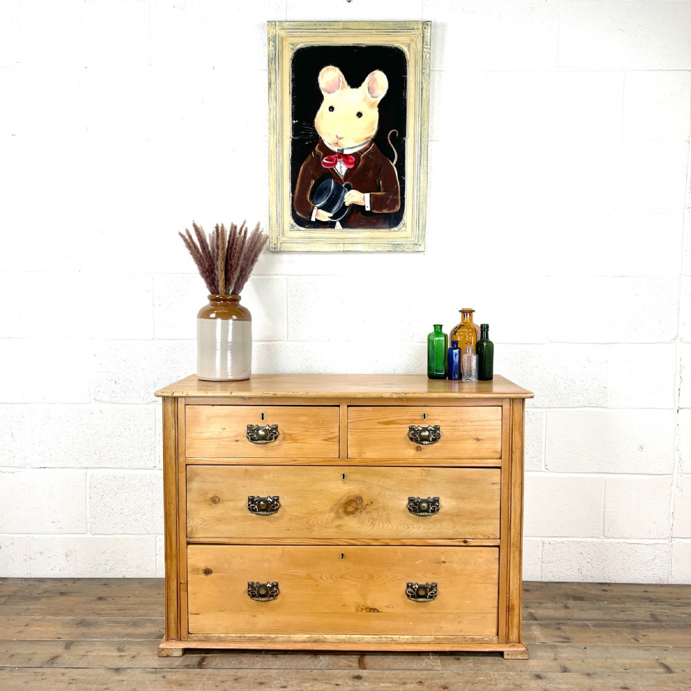 Antique Pine Chest of Drawers View II