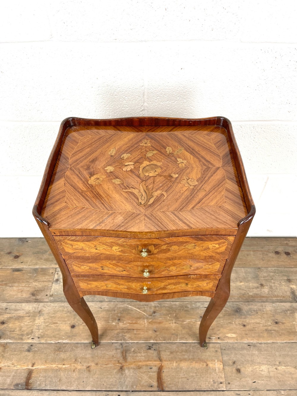 Pair of French Kingwood Bedside Tables View IV
