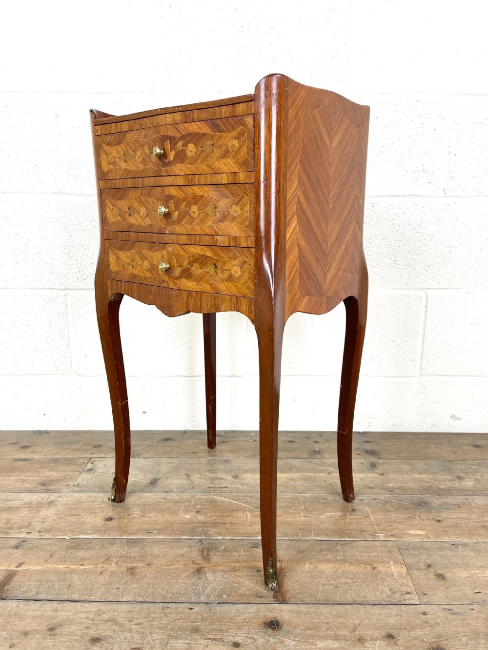Pair of French Kingwood Bedside Tables View VII