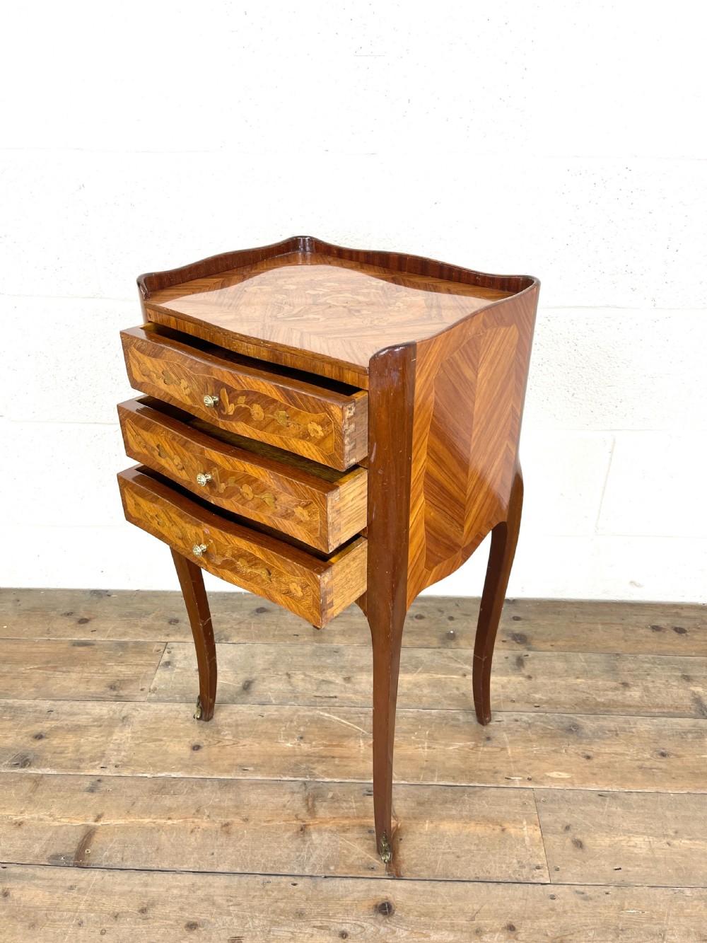 Pair of French Kingwood Bedside Tables View IX