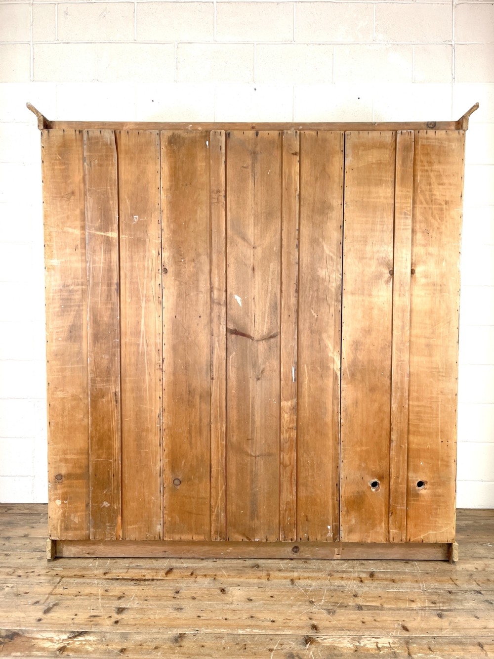 Large Antique Pine Compactum Wardrobe View XI