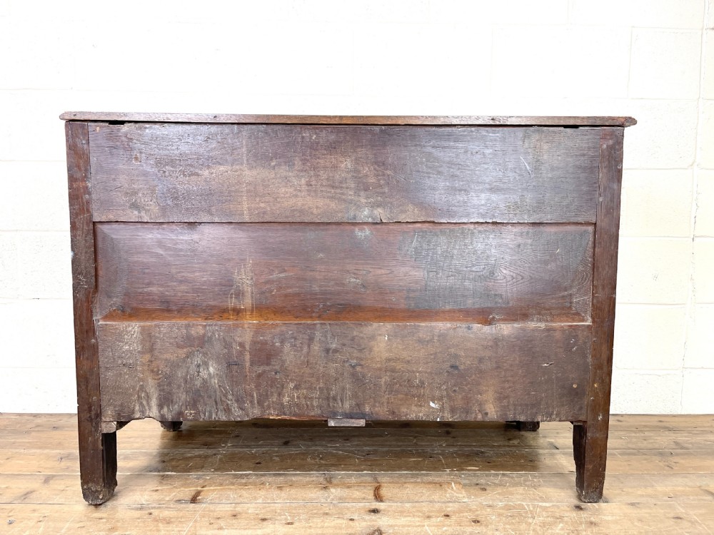 Large Antique Oak Mule Chest View X