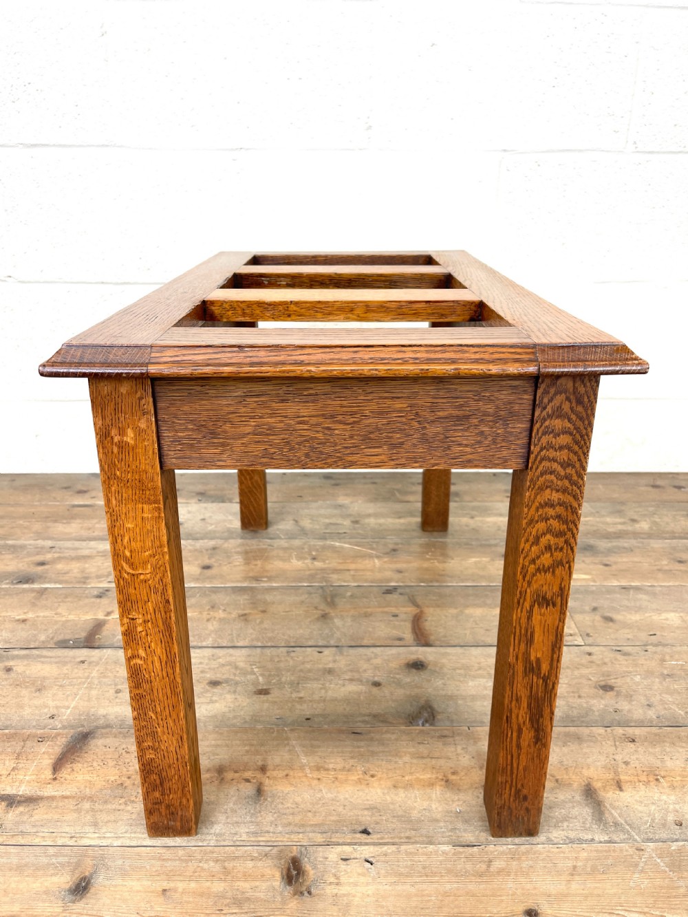 Vintage Oak Hallway Stand View VIII