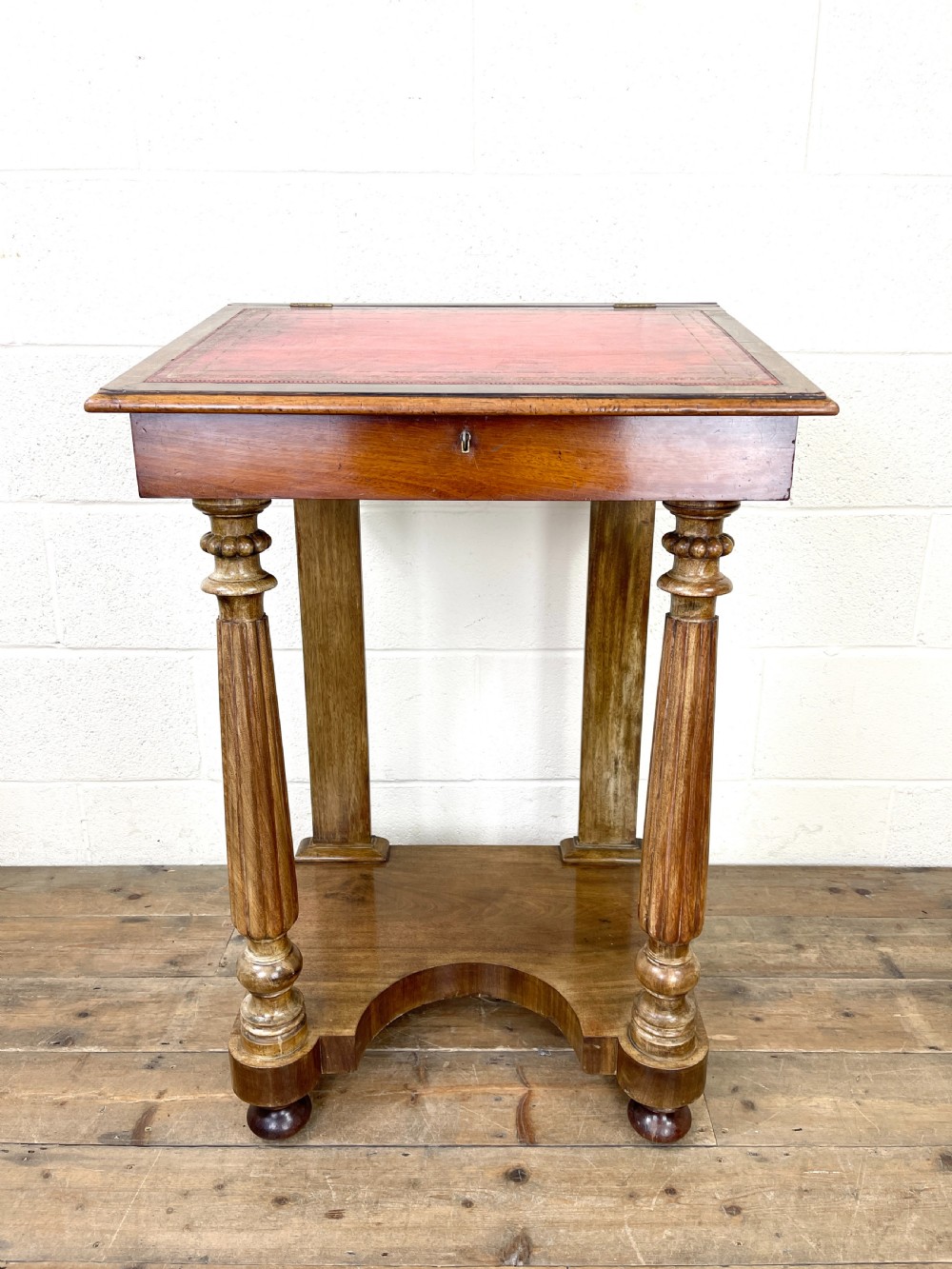 Antique Victorian Davenport Writing Desk View IV