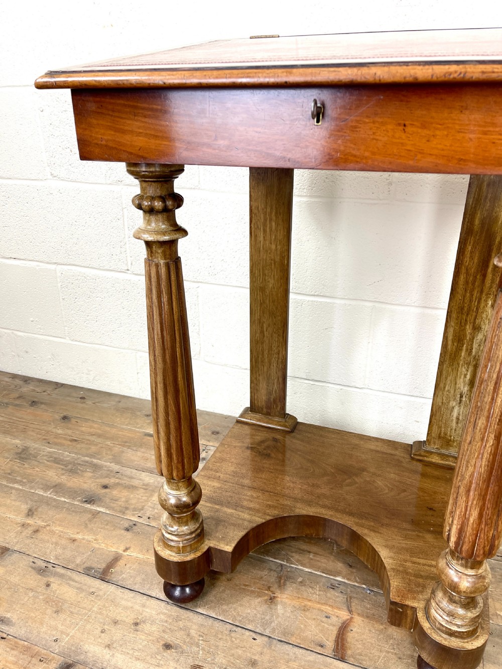 Antique Victorian Davenport Writing Desk View X