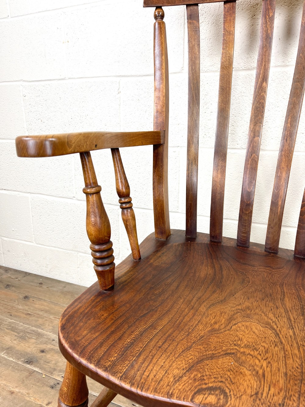 Antique Beech and Elm Windsor Armchair View IV