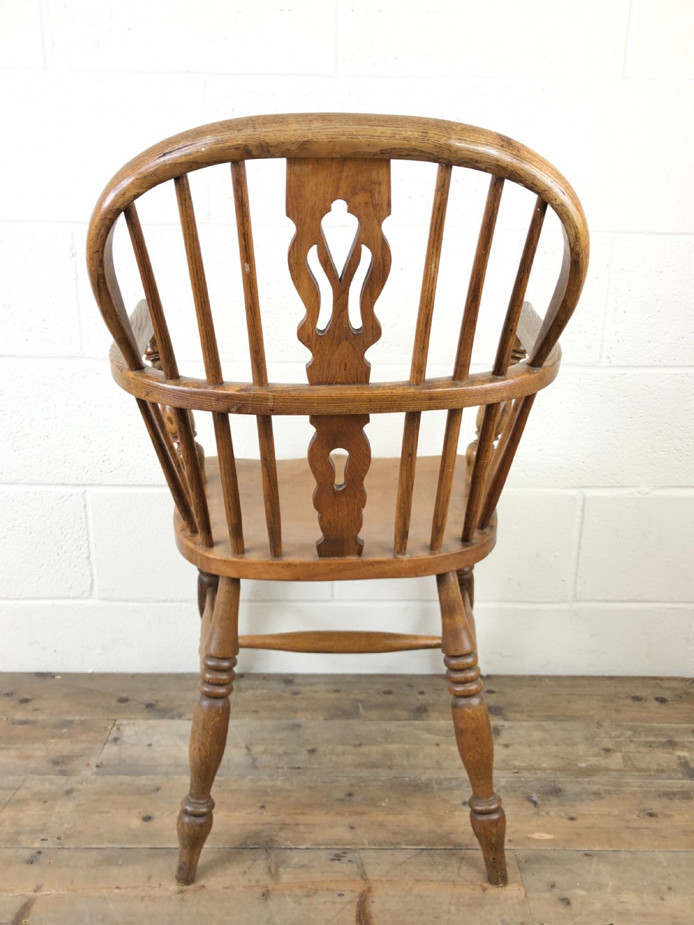 Antique Beech and Elm Windsor Armchair View VII