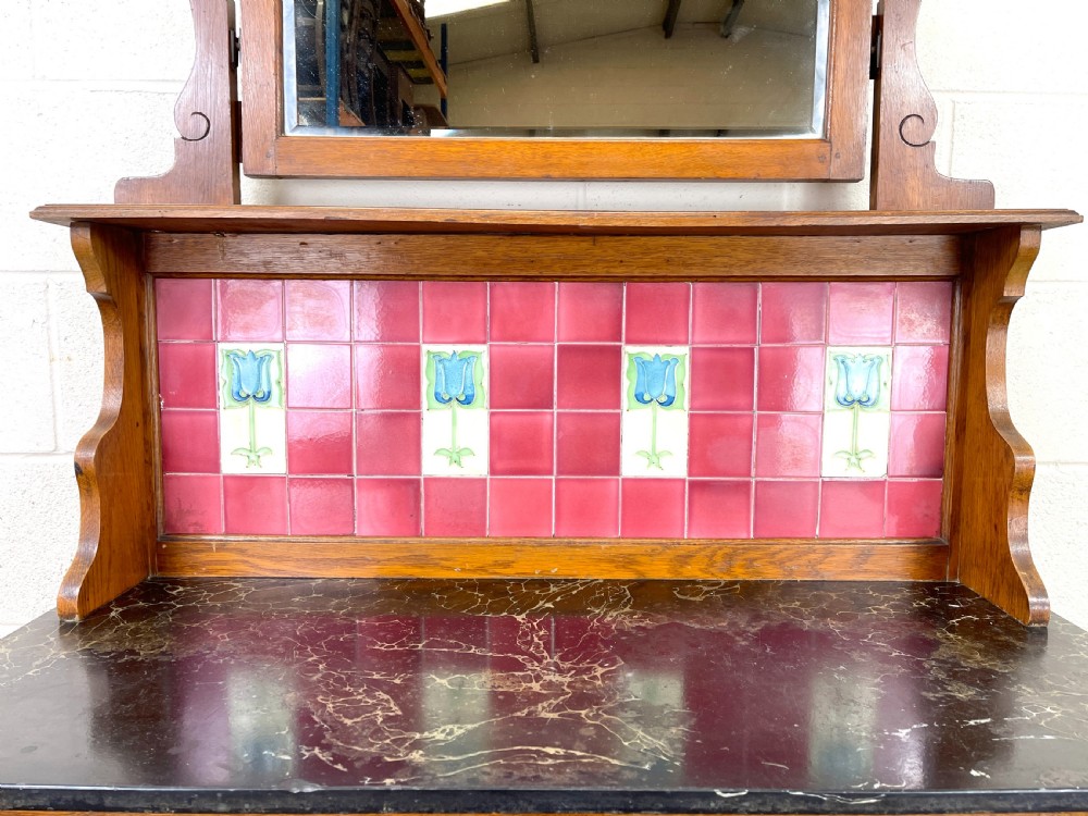 Antique Edwardian Washstand Cupboard View III