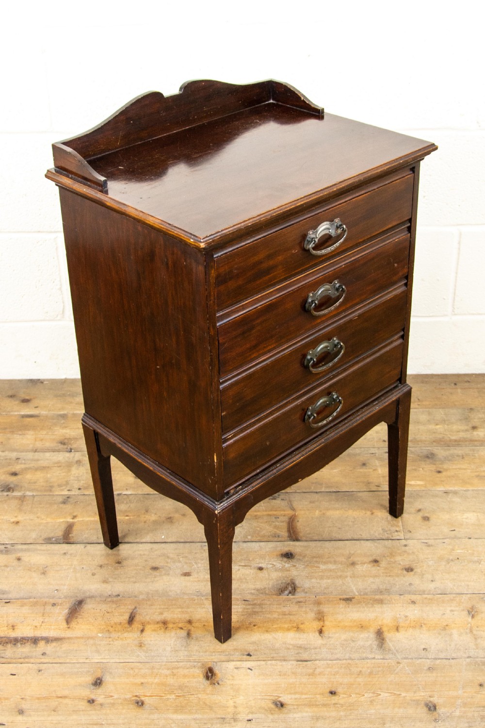 Small Edwardian Four Drawer Music Chest View V
