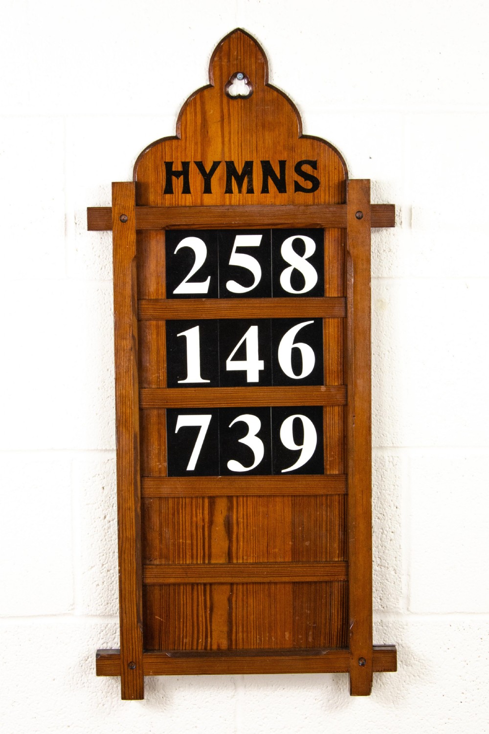 Pair of Antique Hymn Boards with Numbers View II