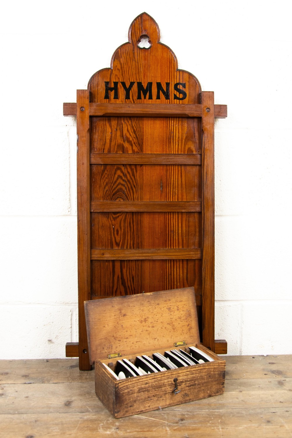 Pair of Antique Hymn Boards with Numbers View X