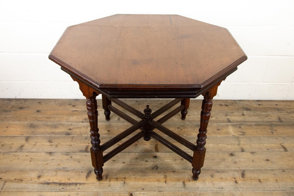 Victorian Mahogany Octagonal Centre Table View III