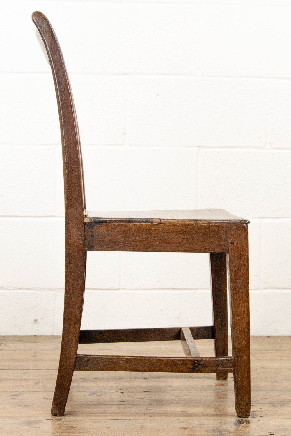 Set of Six Antique Oak Farmhouse Chairs  View VI