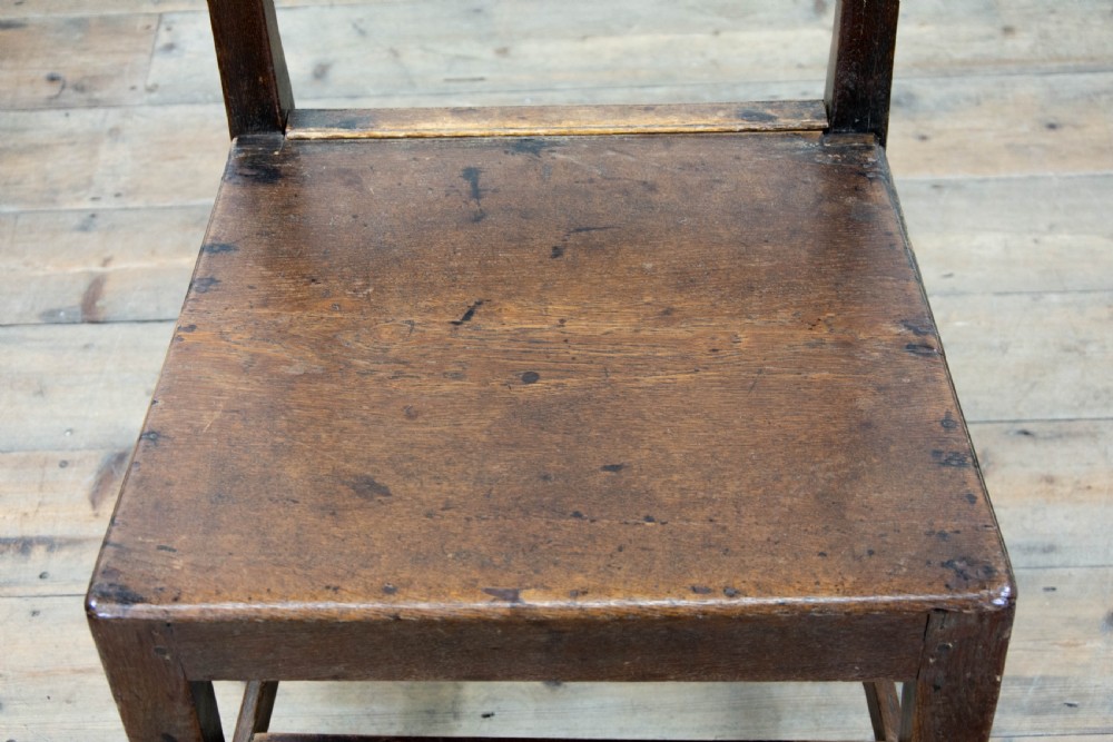 Set of Six Antique Oak Farmhouse Chairs  View VIII
