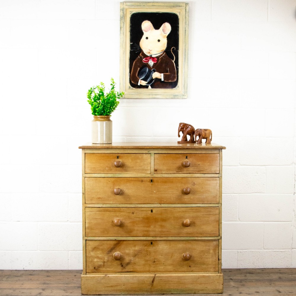 Antique Pine Chest of Drawers View II