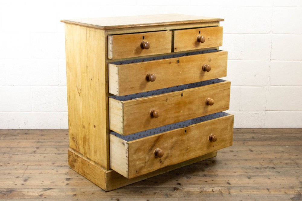Antique Pine Chest of Drawers View V