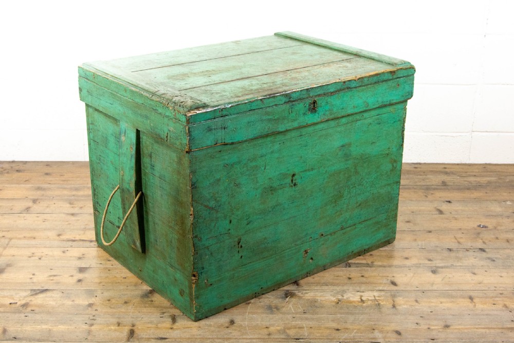 Antique Painted Captain’s Sea Chest View II