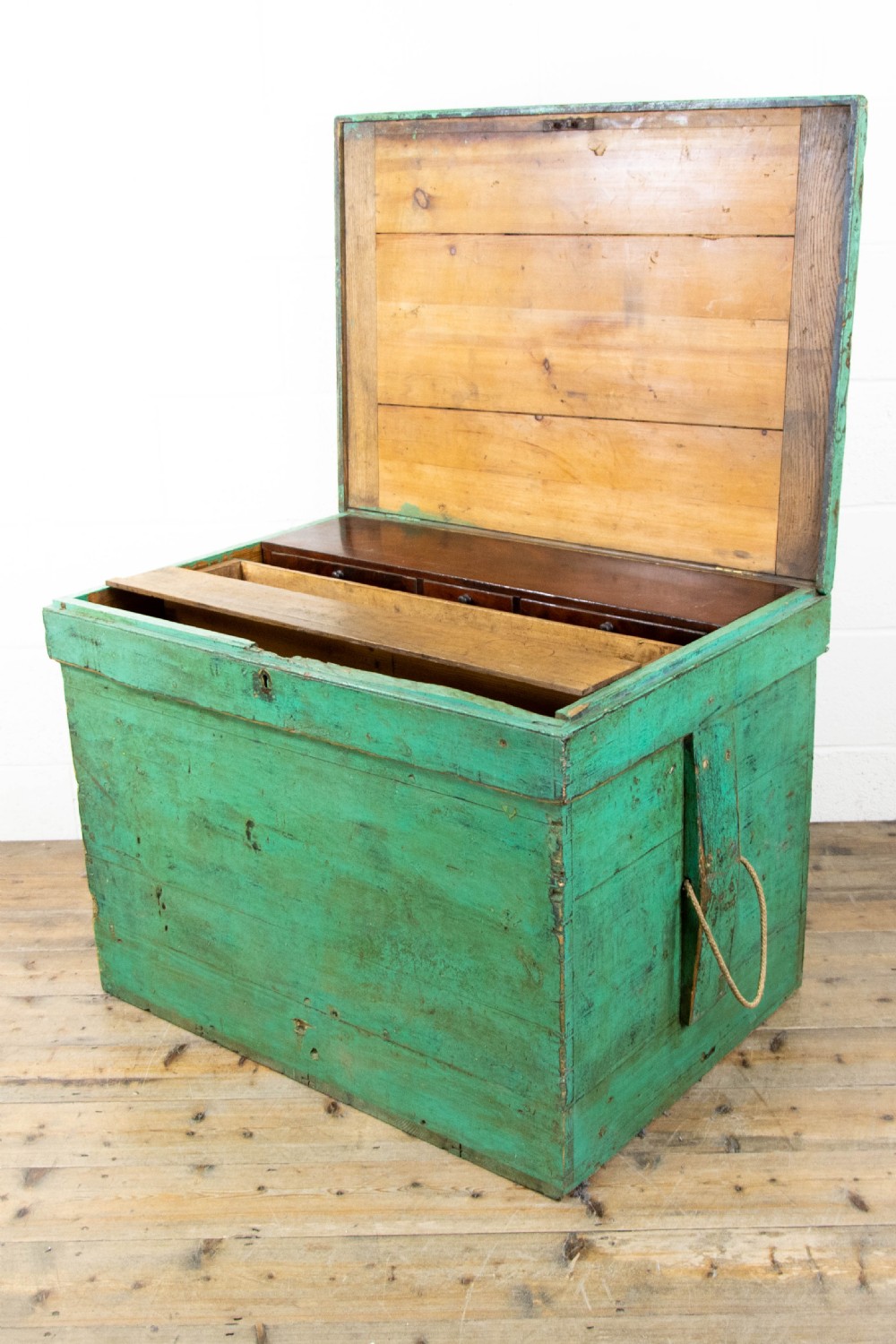 Antique Painted Captain’s Sea Chest View VII