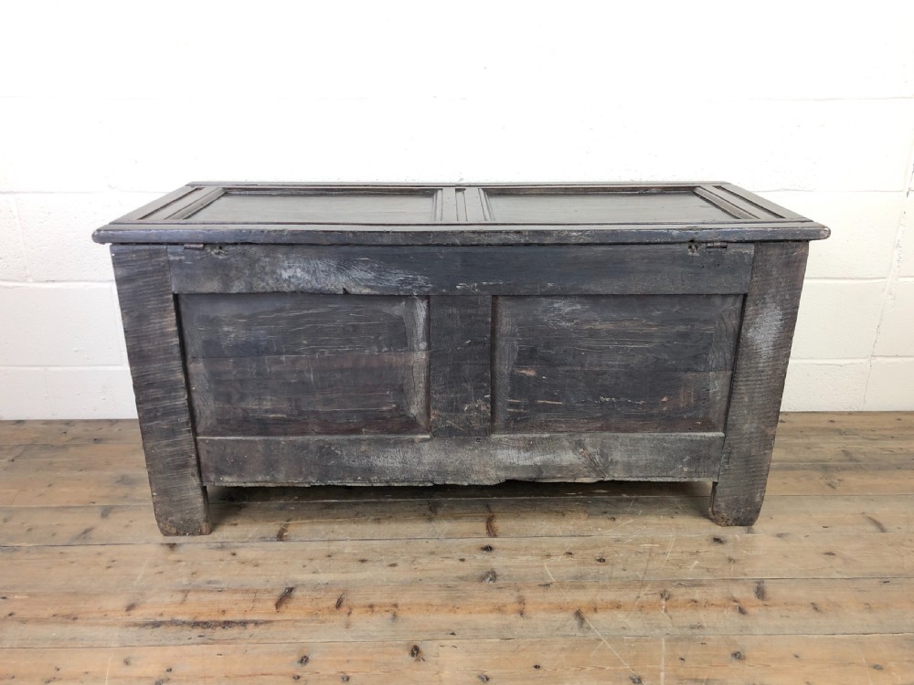 Antique 18th Century Oak Coffer View IX