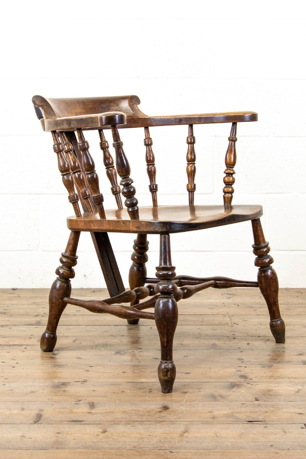 Antique Ash and Elm Captain’s Chair View III