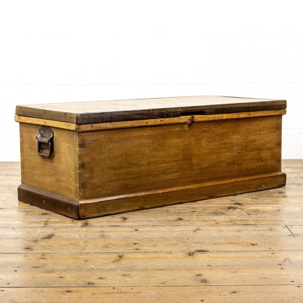 Rustic Antique Mixed Woods Trunk