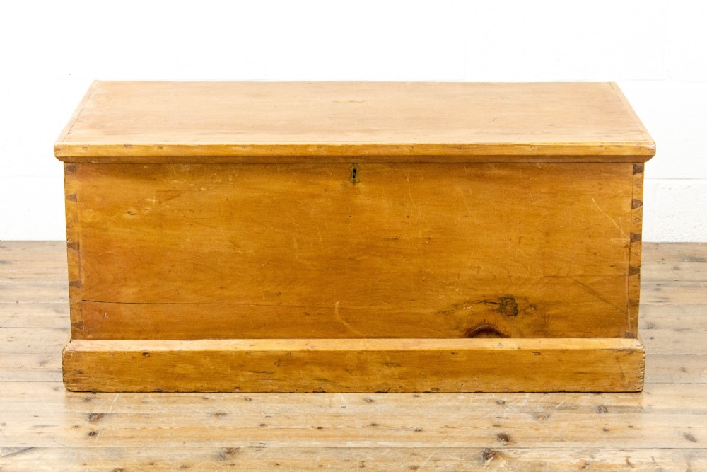 Antique Pine Trunk or Blanket Box View III
