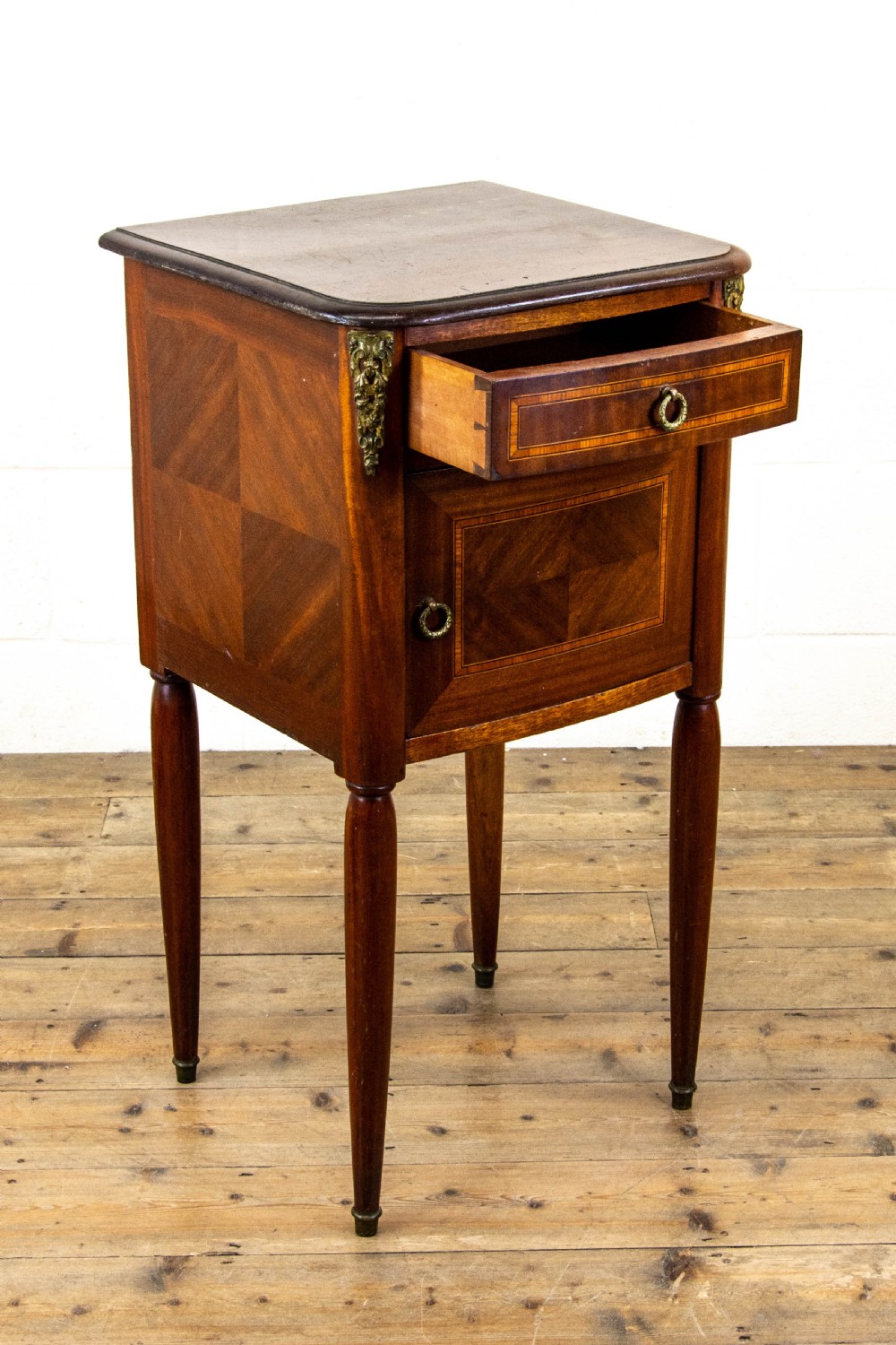 Antique Mahogany Inlaid Side Cabinet View IV