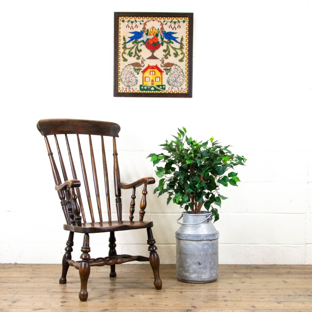 Antique Spindle Back Windsor Armchair View II