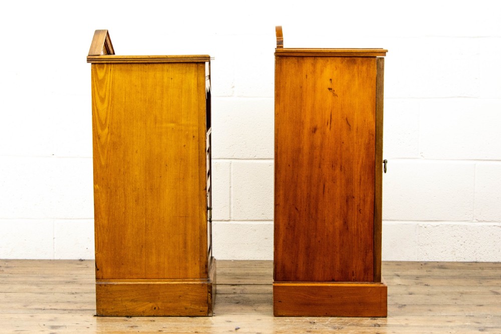 Two Similar Antique Bedside Cupboards View IX