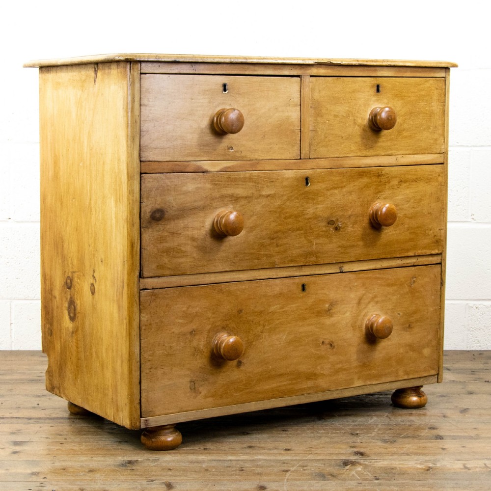 Rustic Antique Pine Chest of Drawers