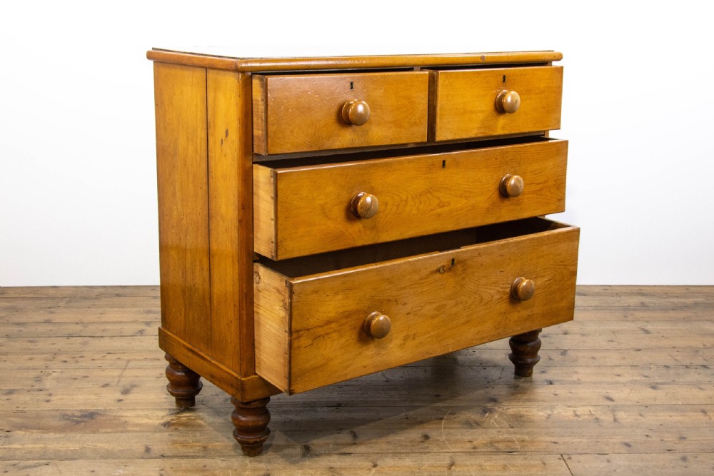 Victorian Antique Pine Chest of Drawers View II