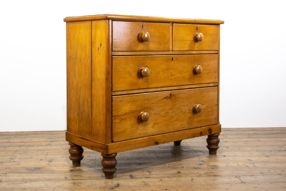 Victorian Antique Pine Chest of Drawers View V
