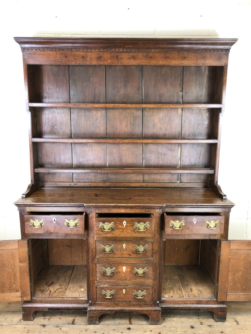 Antique 19th Century Oak Kitchen Dresser View VII