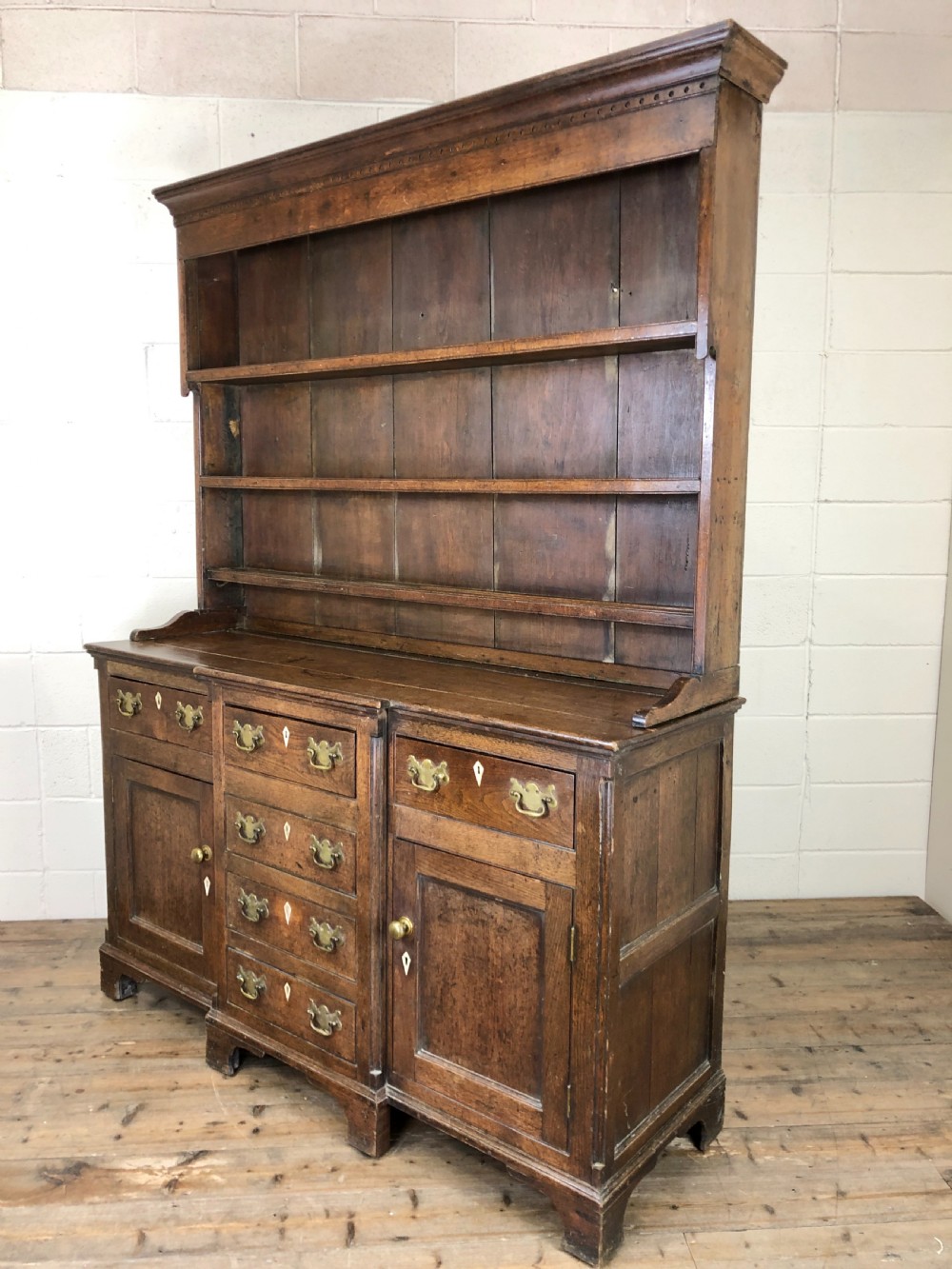 Antique 19th Century Oak Kitchen Dresser View VIII