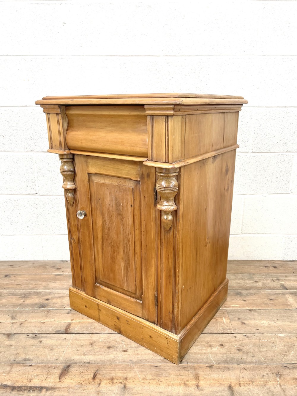 Antique Pine Bedside Cupboards View VII