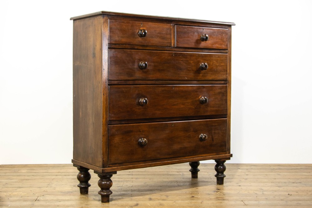 Large Antique Mahogany Chest of Drawers View IV