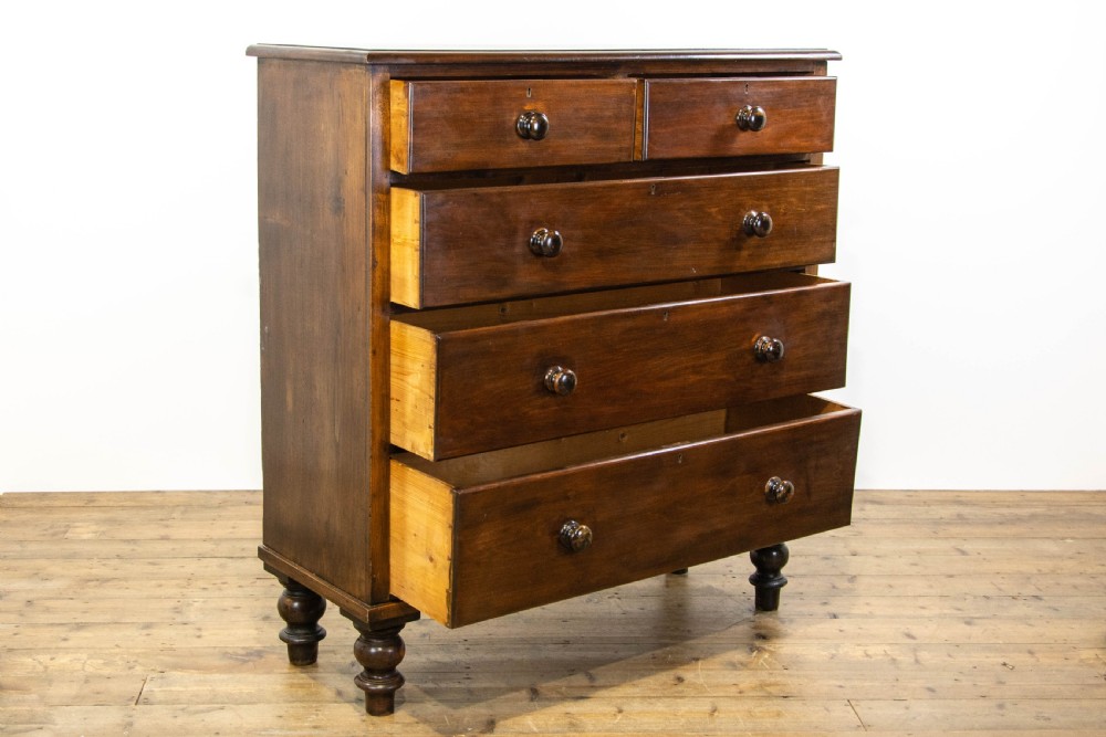 Large Antique Mahogany Chest of Drawers View V