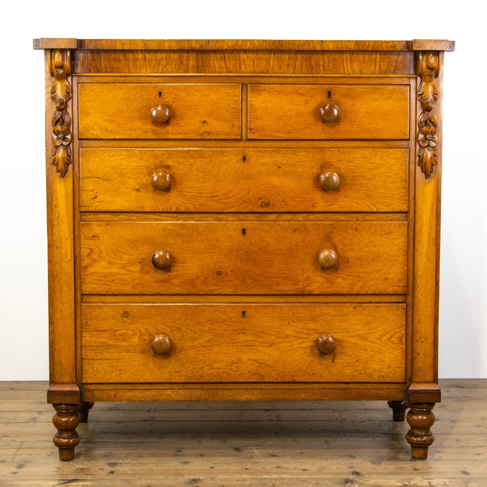 Victorian Antique Oak Chest of Drawers