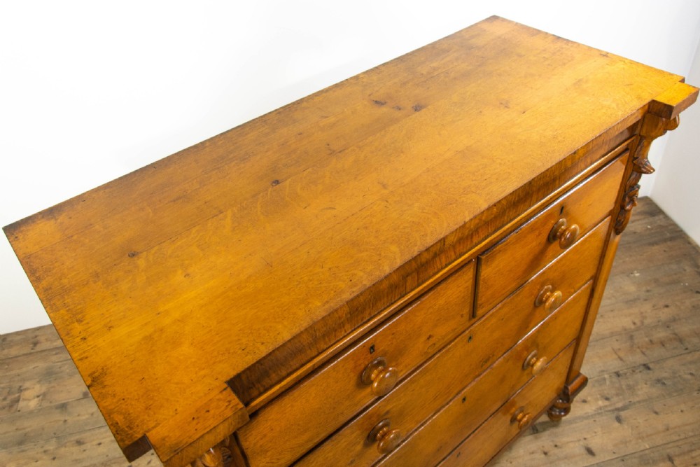 Victorian Antique Oak Chest of Drawers View VI