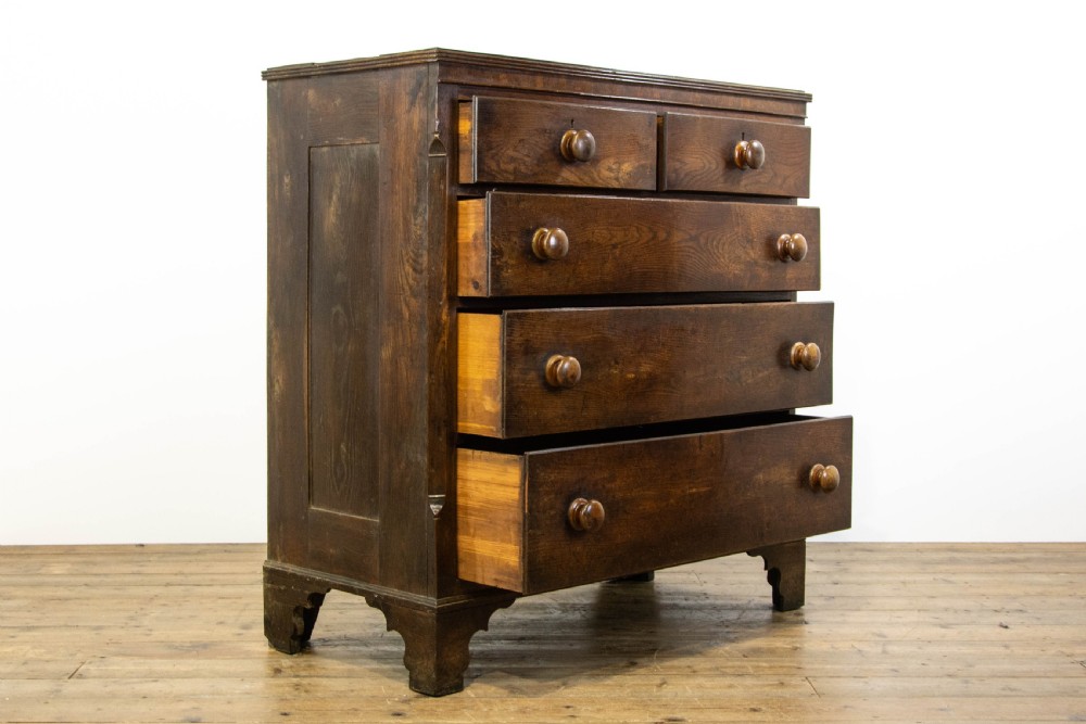 Antique Oak Chest of Drawers View V