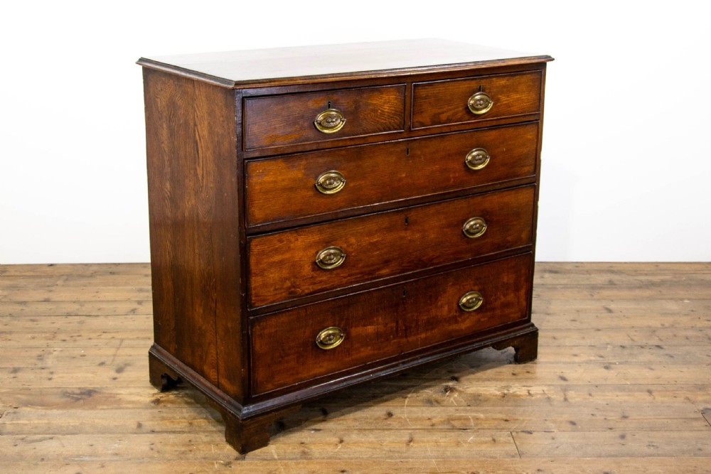 Antique Georgian Oak Chest of Drawers View IV