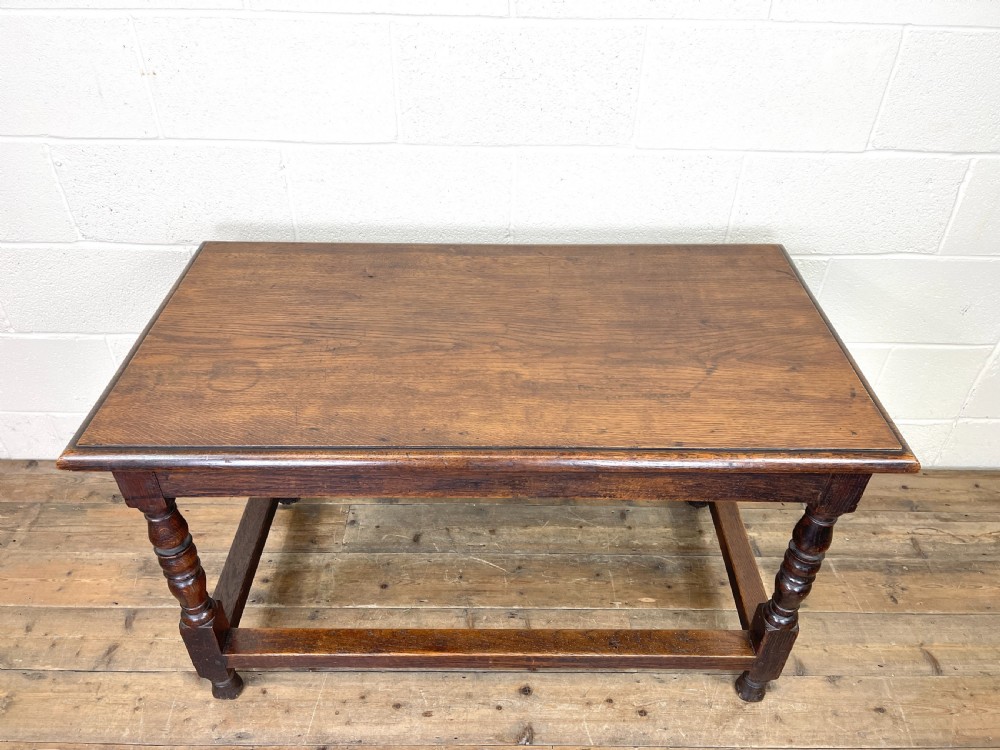 19th Century Antique Oak Occasional Table View VIII