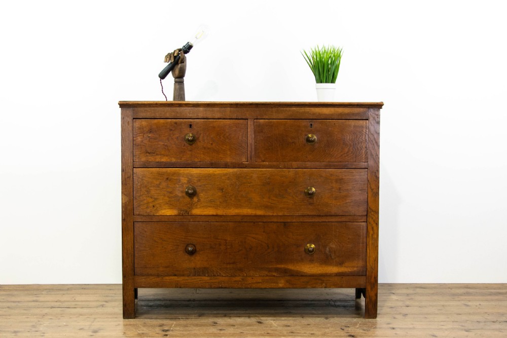 Arts and Crafts Oak Chest of Drawers View II