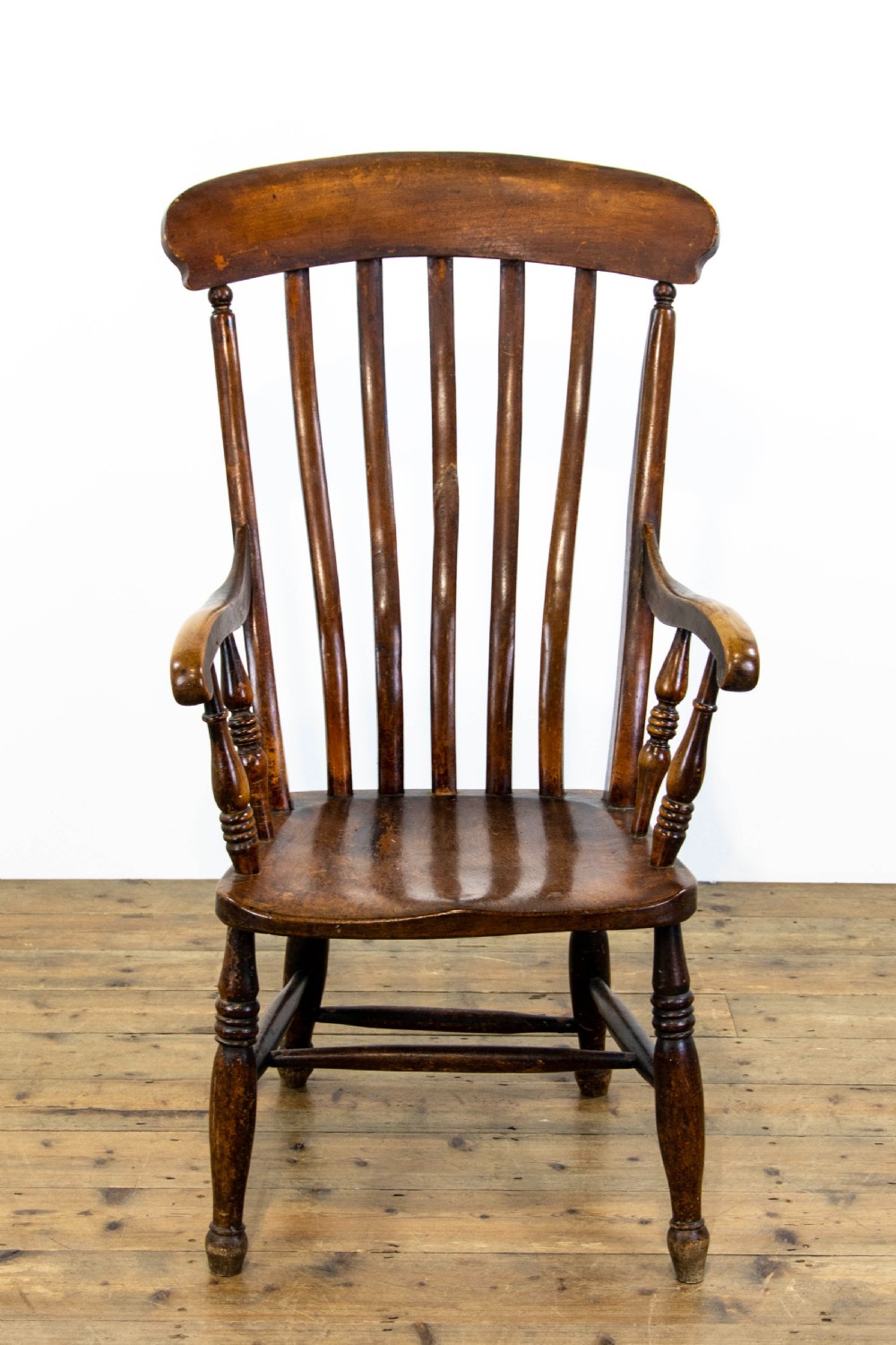 Antique Ash Windsor Armchair View V