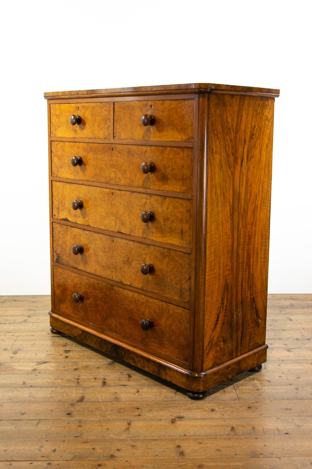 Large Victorian Walnut Chest of Drawers View VIII