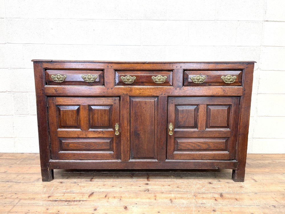 Antique Welsh Oak Dresser Base