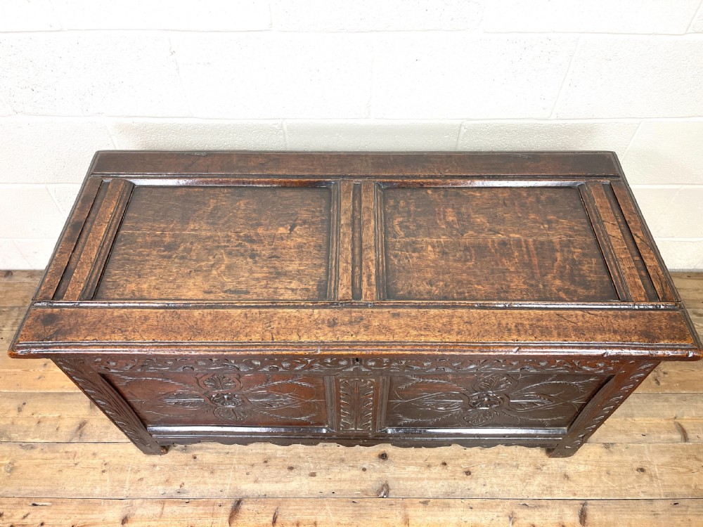 Antique West Country Oak Coffer View IV