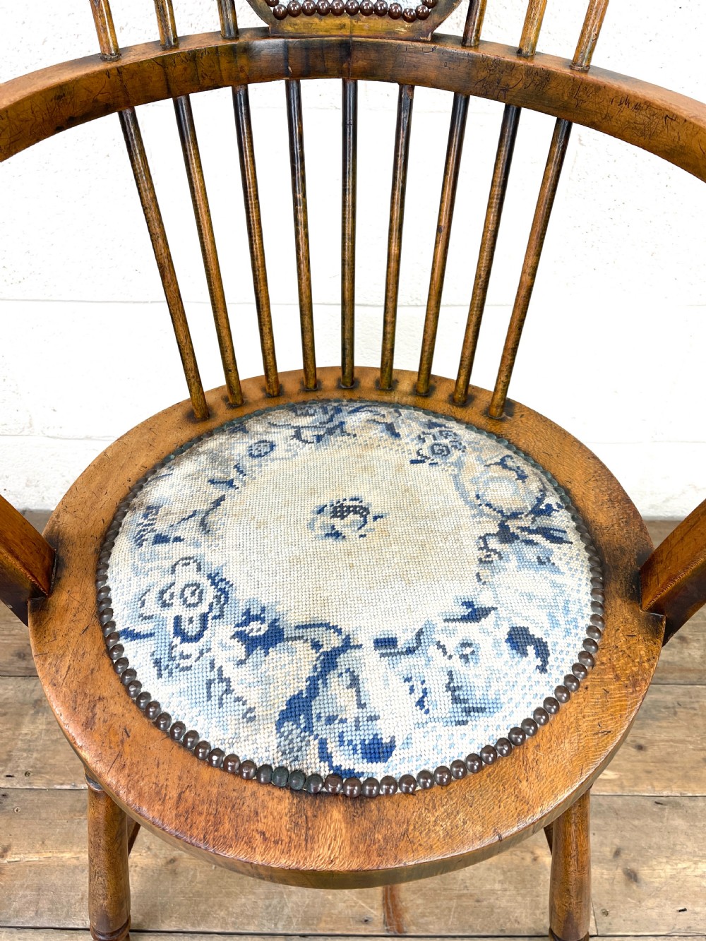 Antique Edwardian Armchair View VI