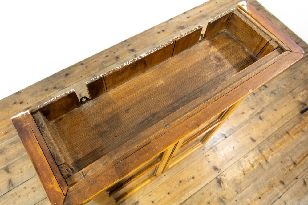 Antique Pine Glazed Two Door Wall Cabinet View III